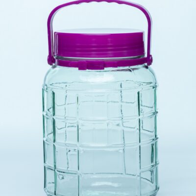 Round Jar Purple Lid